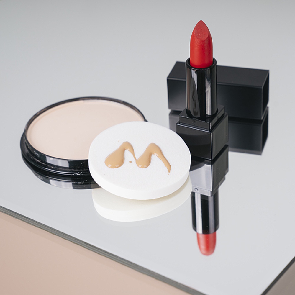 1 Mút Trang Điểm Ướt Và Khô Mềm Mại Hình Tròn / Vuông Dành Cho Nữ