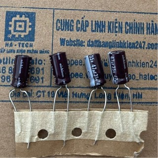 Tụ hoá 35v 47uf 35v 47uf 47uf 6x11 nichicon chính hãng mới 100%