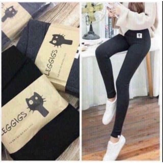 Quần legging mèo lót lông siêu ấm dưới 60kg