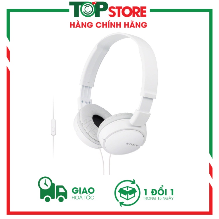 Tai Nghe Chụp Tai Sony MDR - ZX310AP 1.2m, dây, Mic, điện thoại, iPhone, máy tính Chính Hãng bảo hành 12 th