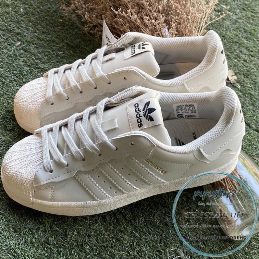 Giày Adidas superstar, adias Sò, Màu trắng bản S.C 2022 đẹp full box - bill giấy gói [pipistore]