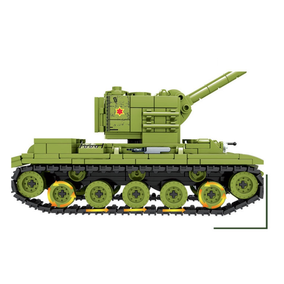 Set 536 Mô Hình Xe Tăng Đồ Chơi MOC WW2 KV-2