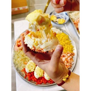 Chả mai cua đút lò phô mai.