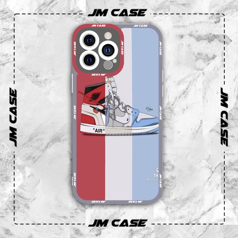Ốp lưng iphone cạnh vuông JMCase nikke Air Offwhite Giày Thể Thao Sneaker /8plus/x/xs/11/12/pro/max/plus/promax