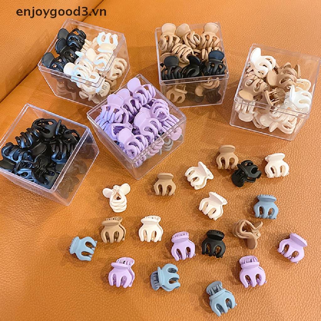 Set 10 Kẹp Tóc Nhựa Mini Thời Trang Cho Bé