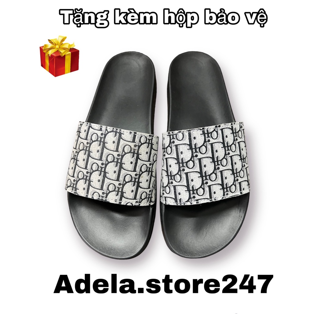 Dép lê nam nữ thời trang đế siêu nhẹ bền bỉ, dép quai ngang khâu chỉ cao cấp có hộp bảo vệ tặng kèm