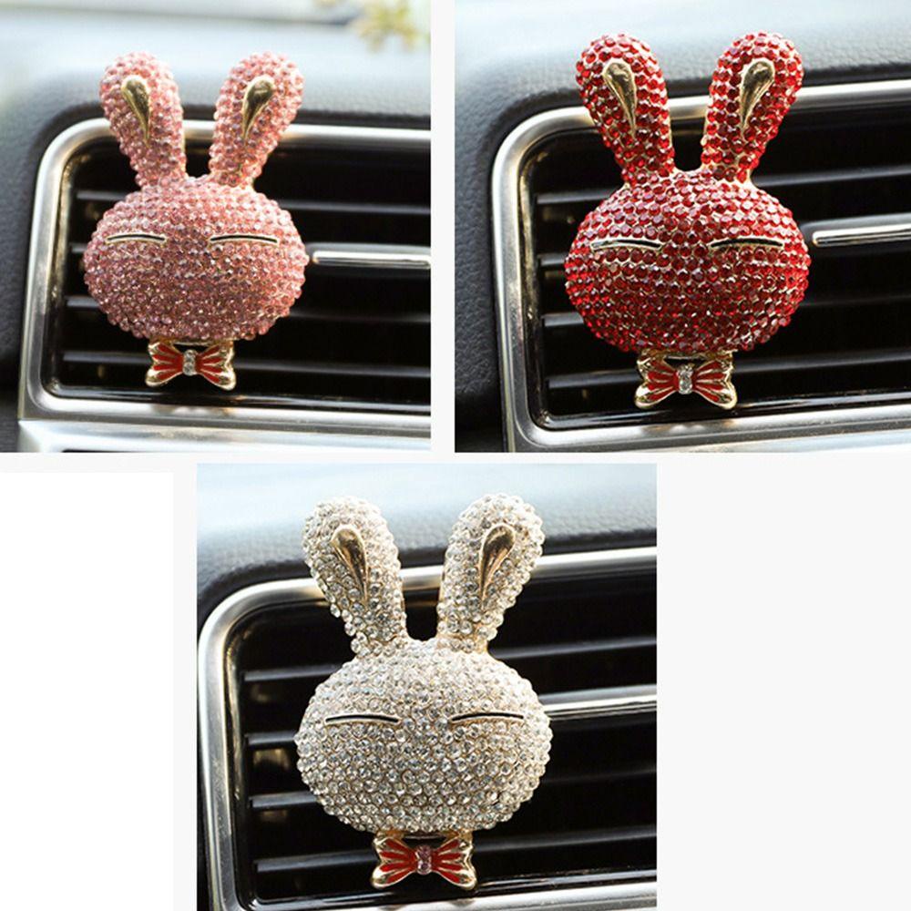 Btlimer Kẹp Khuếch Tán Hương Thơm Gắn Điều Hòa Xe Hơi Hình Thỏ Dễ Thương