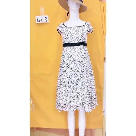 đầm voan chấm bi size S. S608
