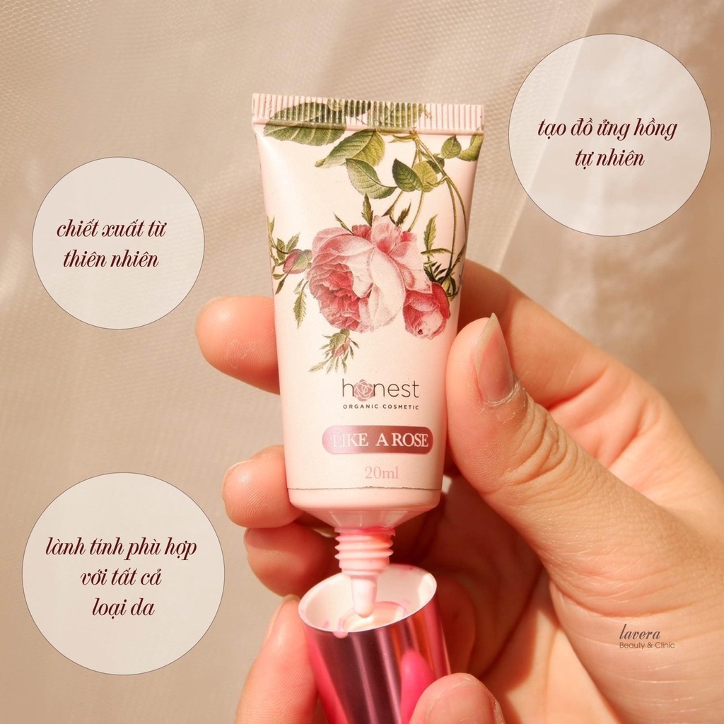 Kem Má Hồng Hữu Cơ Honest Organic Cosmetic_Like A Rose_20ml