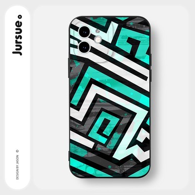 Ốp lưng JURSUE mềm chống bẩn hình độc lạ ngầu đen Cho iPhone 17 16 15 14 13 12 11 Pro Max SE 2020 X XR XS ip 8 7 Plus Y2764