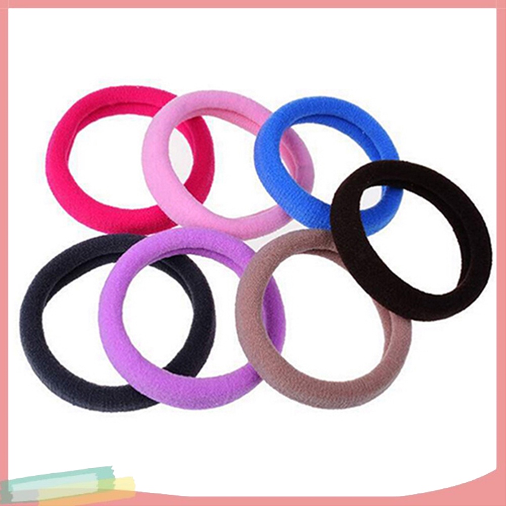 Bộ 10 Thun Buộc Tóc Đàn Hồi Nhiều Màu Sắc