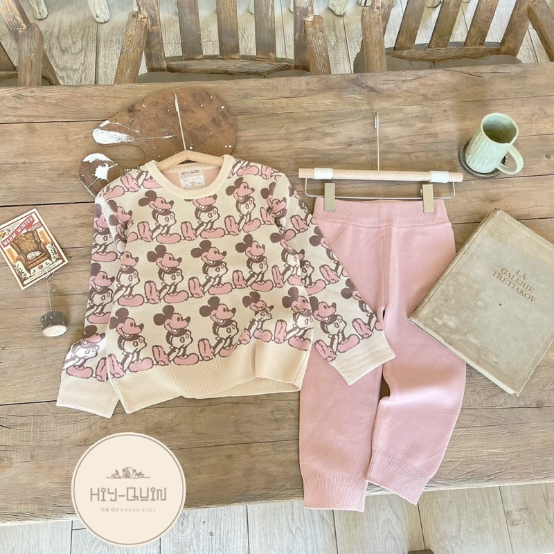 Bộ Len Hoạ Tiết Xinh Giá Siêu Rẻ Bé Trai Bé Gái 18-35kg