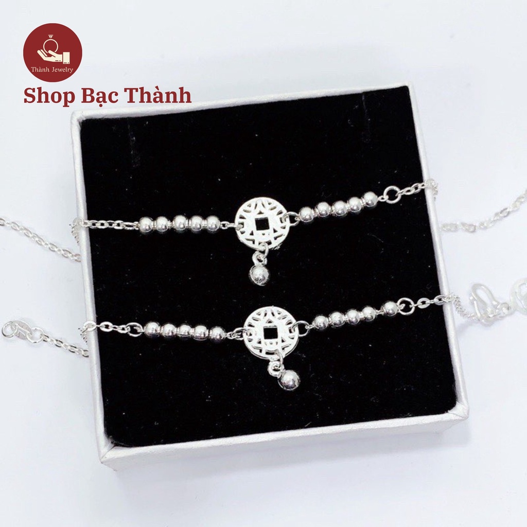 Set lắc tay +lắc chân Bạc Ta chuông gió kim tiền xinh (Có Bảo Hành Làm Sáng, Ảnh Thật )