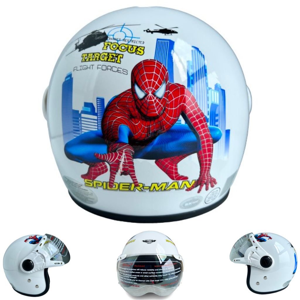 Mũ bảo hiểm trùm đầu trẻ em - Bktec - BK32 - Dành cho bé từ 4 đến 8 tuổi - Vòng đầu 50-52cm - Bé nặng DƯỚI 25kg