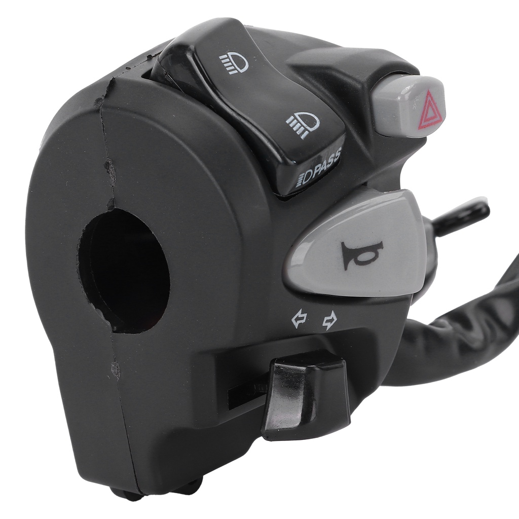 Motorlife Công tắc tay lái 22mm Thay thế nút điều khiển chùm sáng thấp/cao cho Honda MSX SF 125