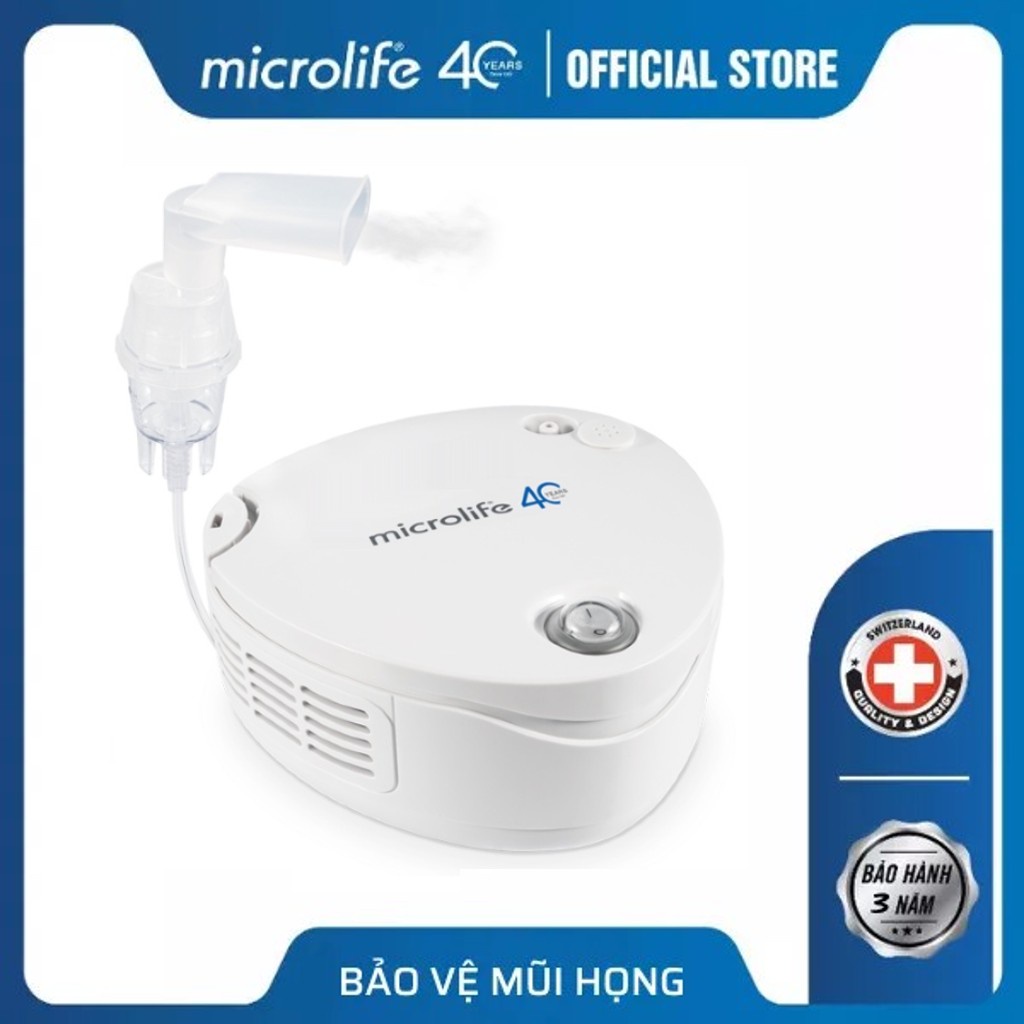 Máy xông mũi họng, phun khí dung MICROLIFE NEB210 chính hãng bảo hành 3 năm 1 đổi 1 chính hãng