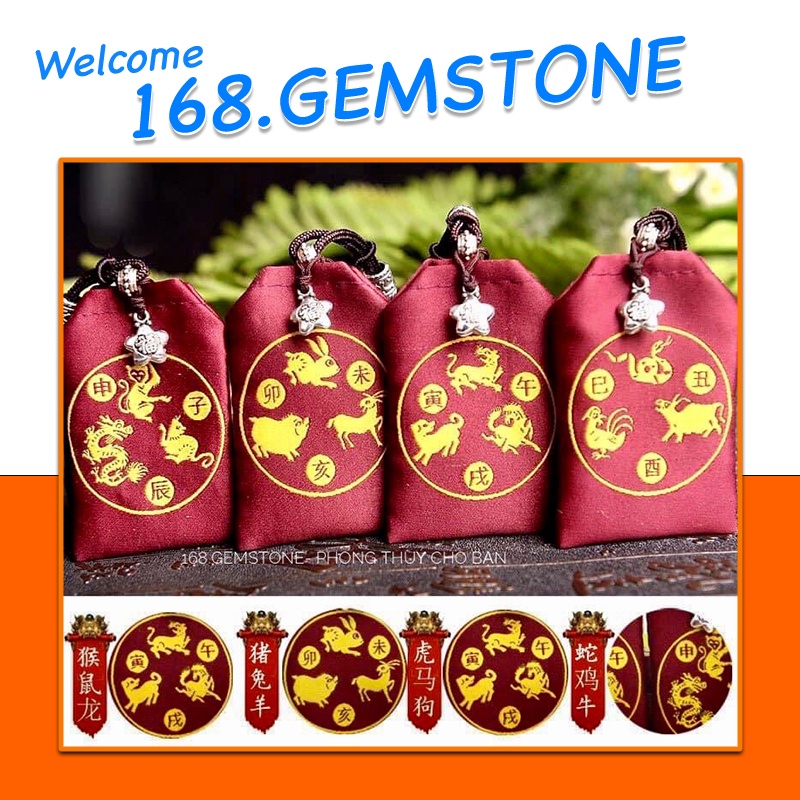 Túi Giải Tam Tai Thân Tý Thìn 2022 2023 2024, Để Túi Xách, Bóp Ví- Vật Phẩm Phong Thủy Cải Vận