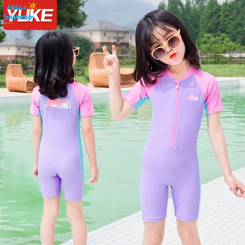 Bộ Đồ Bơi Một Mảnh Cỡ Nhỏ / Vừa / Lớn Nhanh Khô Phong Cách Mới Thời Trang Mùa Xuân Cho Bé Gái
