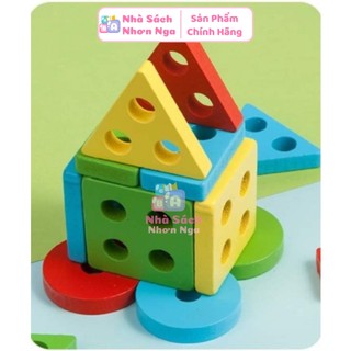 Đồ Chơi Thả 4 Cọc Gỗ Dạng Dài
