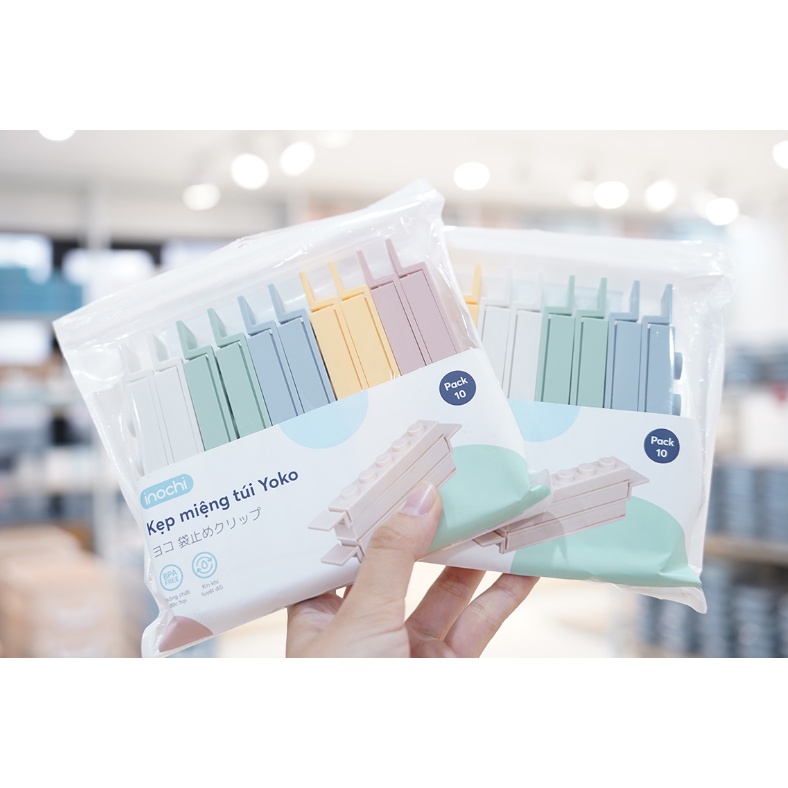 Kẹp miệng túi Yoko - Chính hãng Inochi - Tiêu chuẩn nhật bản giúp bảo quản thực phẩm kín hơi tuyệt đối.