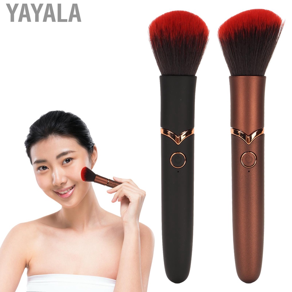 Yayala USB Makeup Brush Rechargeable Massage 10 Gears Adjustable Electronic Cosmetic for Relieving Soreness