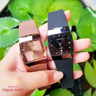 Đồng Hồ RD Jubile Nam Nữ Mặt Vuông Dây Silicon Siêu Bền Kính Sapphire Chống Nước