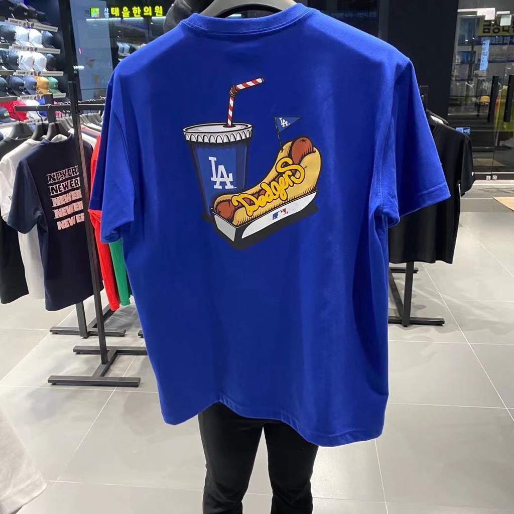 Áo Thun Tay Ngắn New Era X MLB NY Back Hot Dog Size S-5XL