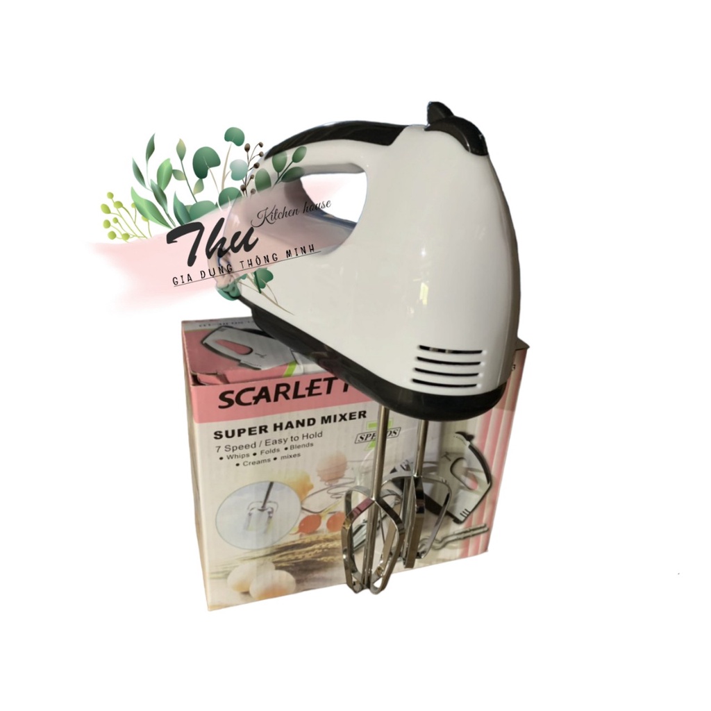 Máy đánh trứng cầm tay tiện lợi,gọn dể sử dụng scarlett he-133