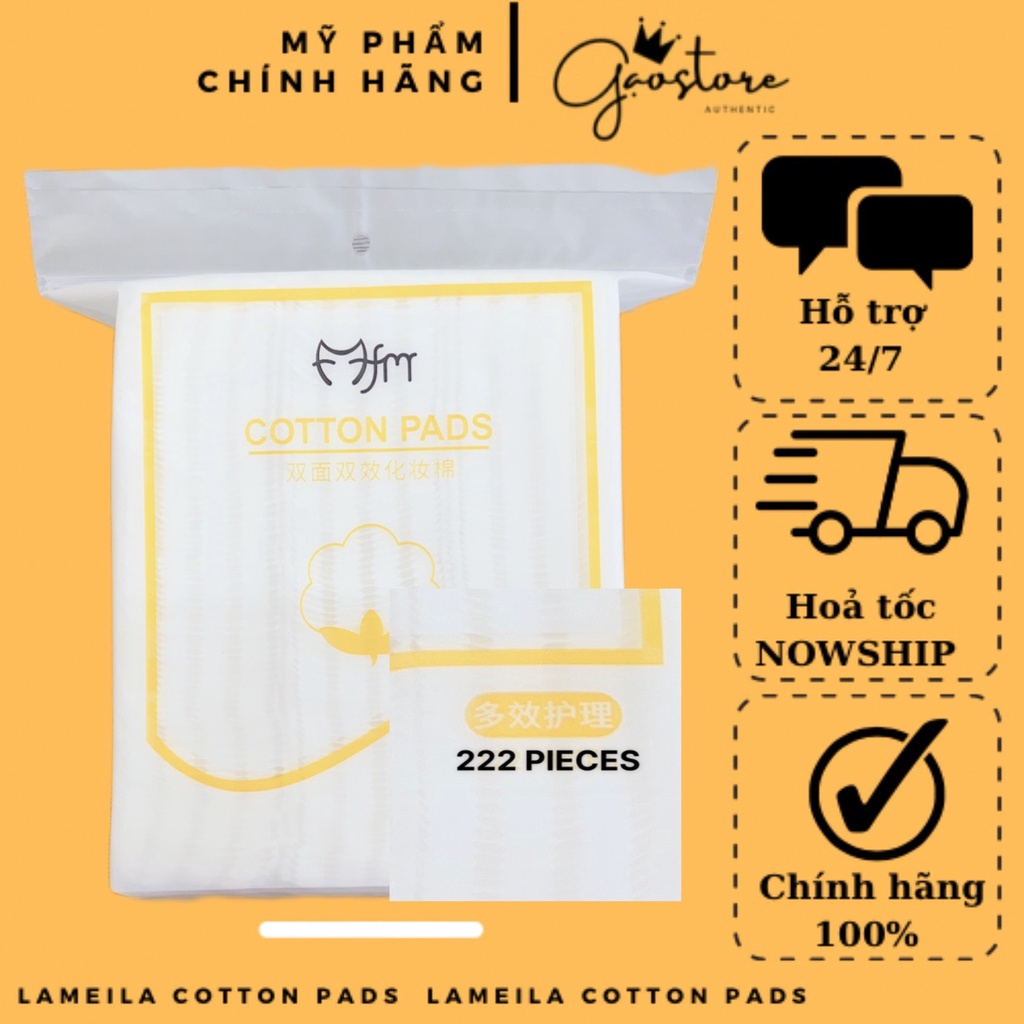 Bông tẩy trang 222 miếng Lameila Cotton Pads