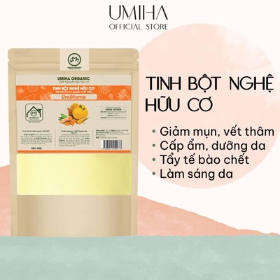 Bột Nghệ Đắp Mặt Nạ Hữu Cơ Umiha Nguyên Chất 40g | Turmeric Powder 100% Organic