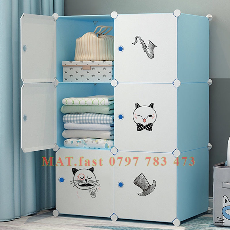 TỦ NHỰA LẮP THÔNG MINH 6 Ô GIÁ RẺ LÀM TỦ QUẦN ÁO VÀ VẬT DỤNG GIA ĐÌNH ( CÓ THỂ TỰ LẮP GHÉP THEO Ý THÍCH)