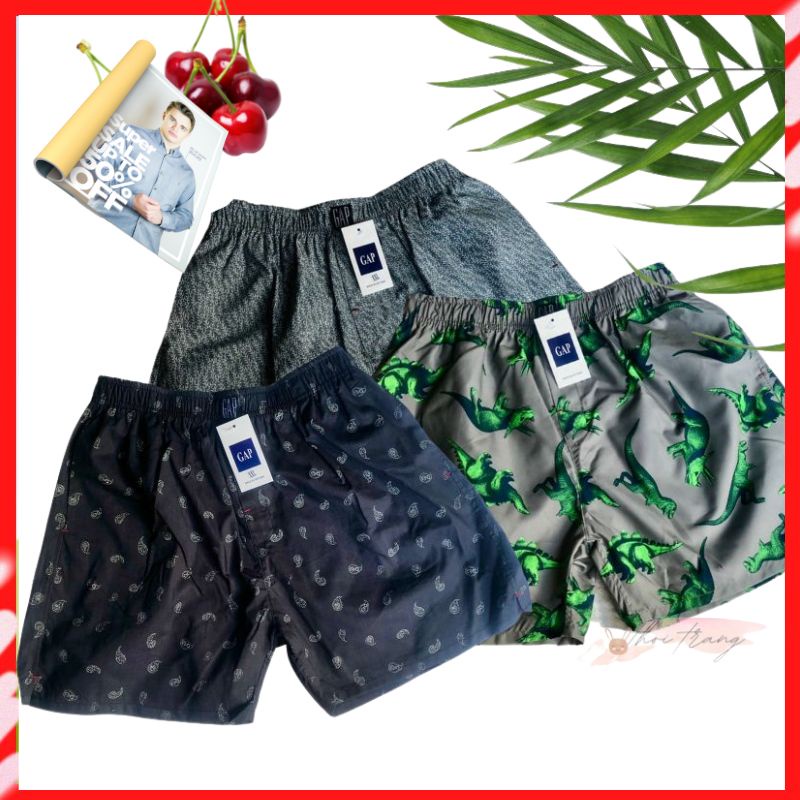 COMBO 3 QUẦN BOXER NAM - QUẦN ĐÙI NAM MẶC NHÀ, MẶC NGỦ THOÁNG MÁT