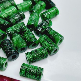 Lu thống xỏ vòng tay CAMTHACH sơn thủy chạm họa tiết may mắn UPCARA