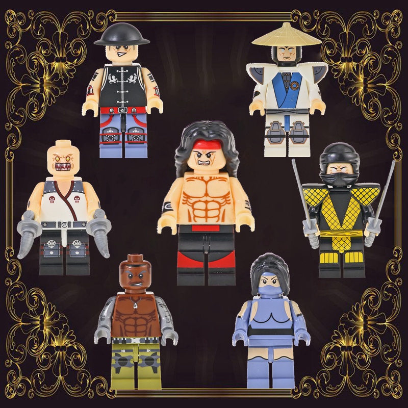 Mô Hình Nhân Vật Game Mortal Kombat Sub-Zero Liu Kang Jax DIY