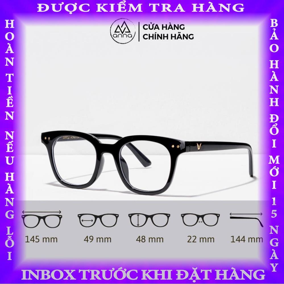 Gọng kính cận thời trang nam nữ ANNA dáng vuông unisex cá tính 250HQ029 toyenlinh
