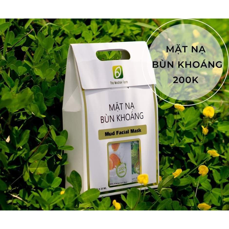 MẶT NẠ BÙN KHOÁNG THE MOSHAV FARM (HỘP 10 GÓI)