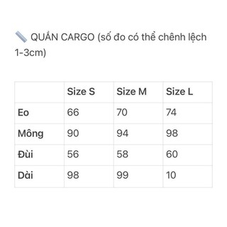 JANET STUDIO • Quần cargo kem