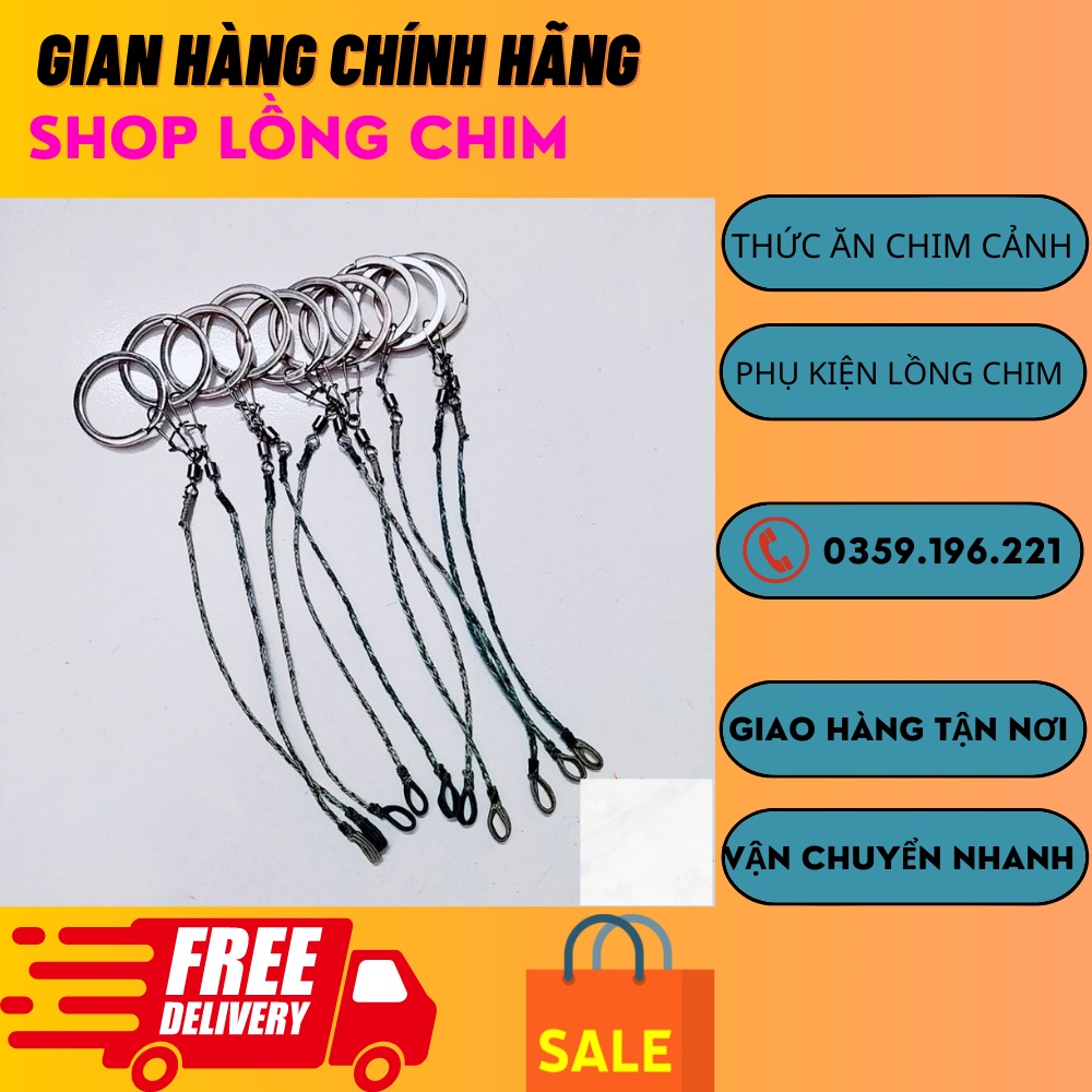 Xích chân chim chích chòe, chào mào,cu gáy,khuyên, khiếu...bền đẹp tiện lợi