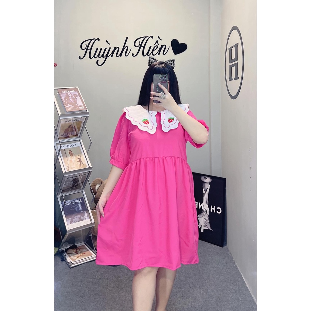 ❤️ BIGSIZE ❤️ ĐẦM BBD TRÁI DÂU 60-100KG