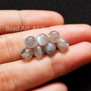   1 Hạt 3 Hạt  6MM Labradorite Ánh Cầu Vồng Phối Vòng Tay Phong Thuỷ Chuỗi Hạt Mọi Cung Mệnh - Bead Art 