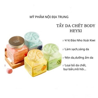 Muối tẩy tế bào chết 🍑🍑 free ship 🍑🍑 tẩy tế bào chết body heyxi hoa quả làm mịn ,sáng da