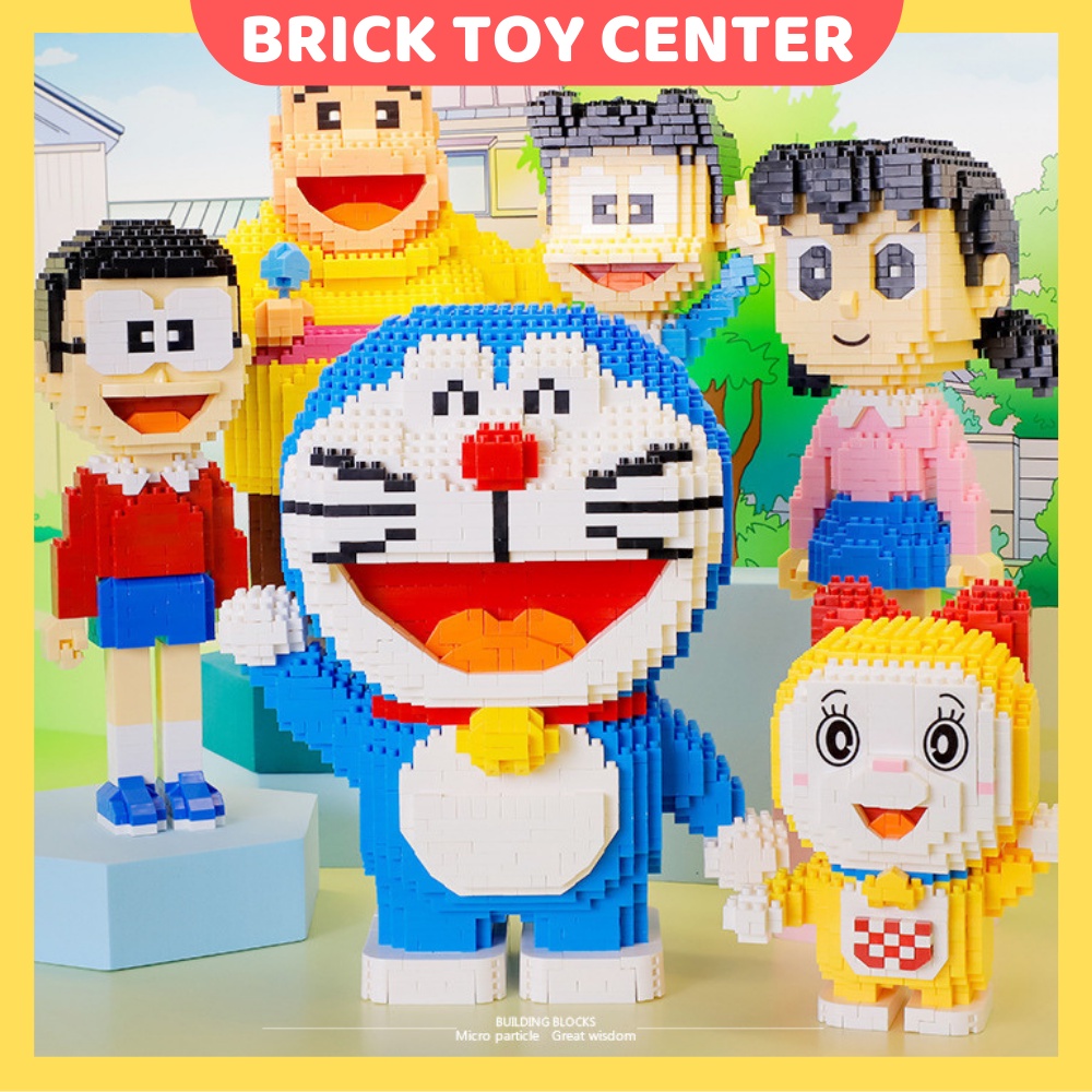 Đồ chơi lắp ráp Doraemon mô hình nhân vật hoạt hình mèo máy thông minh đến từ tương lai đồ chơi mô hình dễ thương