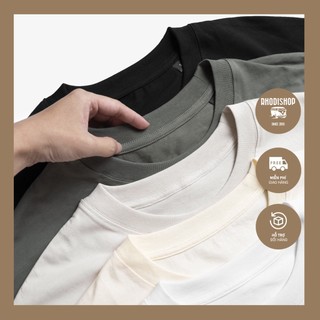 Áo phông trơn nam nữ unisex form rộng 22rhkgsh rhodi