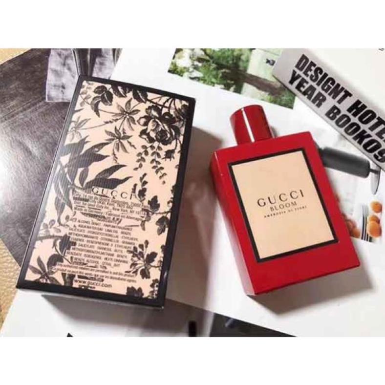 Nước Hoa Nữ Gucci Bloom Đỏ  - Nước Hoa Gucci Bloom màu Đỏ mùi thơm tiểu thư.