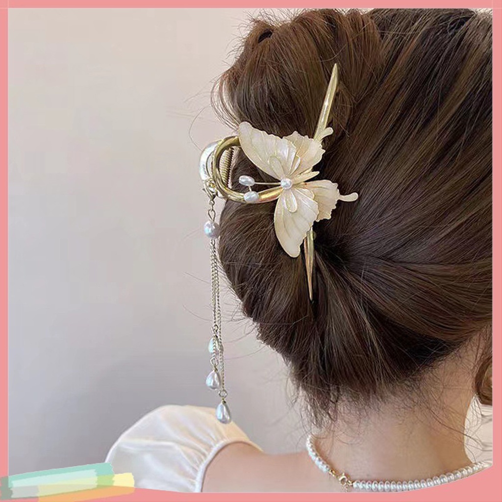 Kẹp Tóc Nữ Dáng Dài Đính Núm Tua Thời Trang