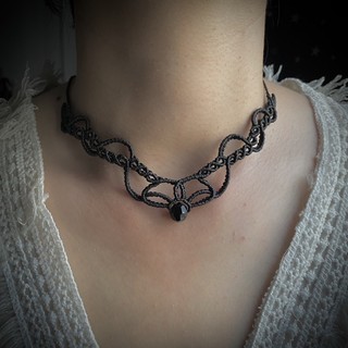 Vòng cổ handmade thắt macrame style boho. Bohemian/vintage macrame choker necklace