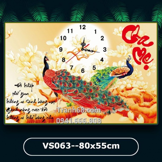 [Tặng khay đựng đá] TRANH ĐÍNH ĐÁ CHA MẸ