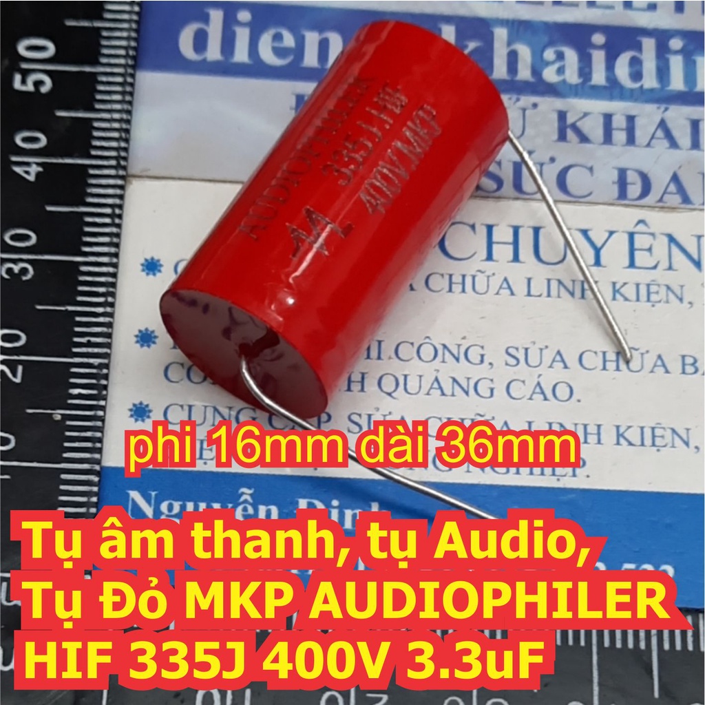 Tụ âm thanh Audio Tụ Đỏ MKP AUDIOPHILER HIF 400V 0.47uF~20uF 474 105 155 225 275 335 475 565 685 825 106 126 206 kde7644