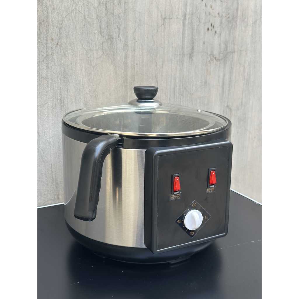 Nồi Rang Hạt Đa Năng Tự Động  Máy rang lạc, đậu phộng, cà phê, ngũ cốc..mini dành cho gia đình