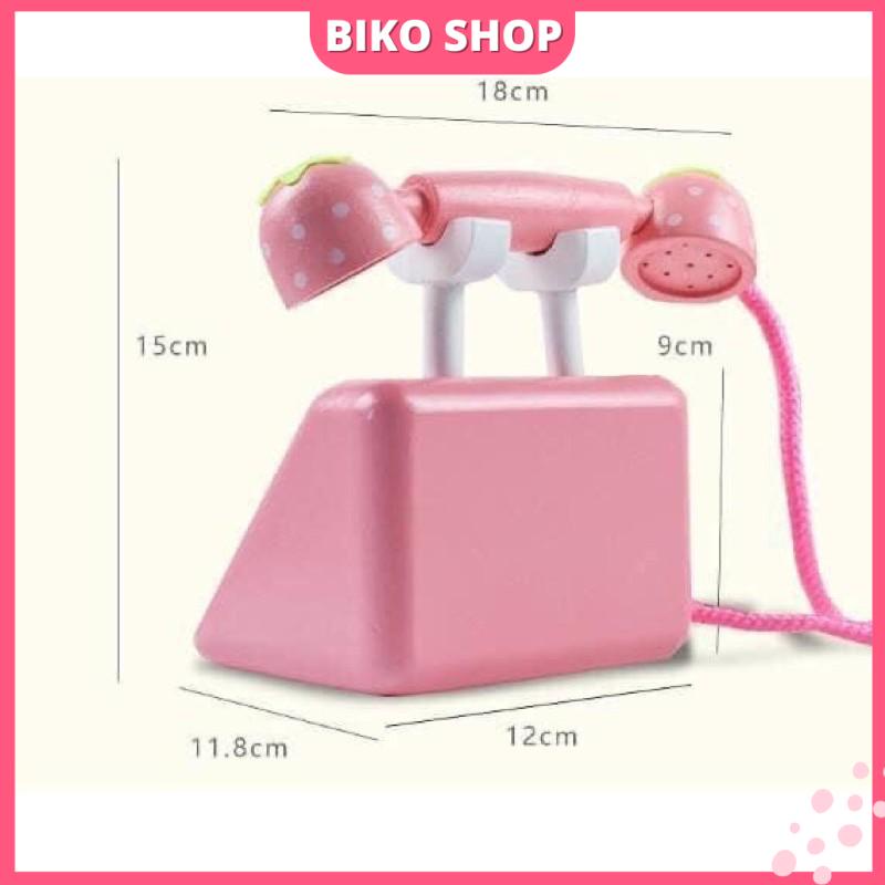 Đồ chơi điện thoại bằng gỗ cho bé